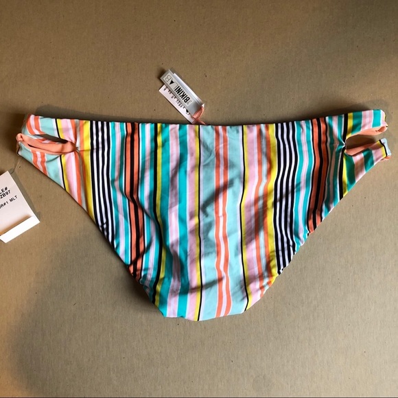 The Bikini Lab Two Piece Striped Swimsuit - Picture 8 of 8